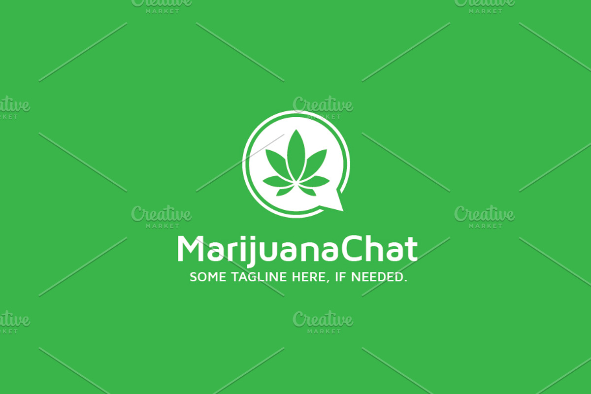 Marijuana / Cannabis / Weed Chat, a Branding & Logo Template by bvcreates (Photo 4 of 6)