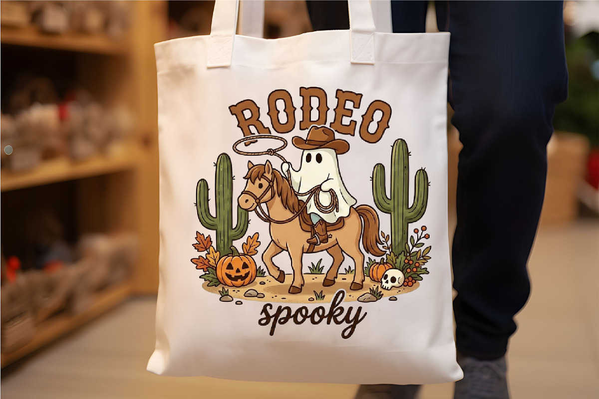 Spooky Ghost Cowboy PNG, a Seasonal Illustration by Designking (Photo 4 of 4)