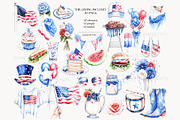 4th of July Clipart Patriotic Images, a Person Illustration by GlamArtZhanna (Thumbnail 3 of 8)
