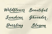 Soraya – Flowing Script Typeface, a Script Font by Ginart (Thumbnail 2 of 9)
