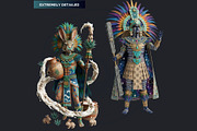 Aztec Deities Cliparts, a Person Illustration by ThatsDesignArt (Thumbnail 10 of 15)