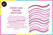 Wool and Yarn Brushes and Textures, a Brush Add-On by Cozy Brushery (Thumbnail 4 of 9)