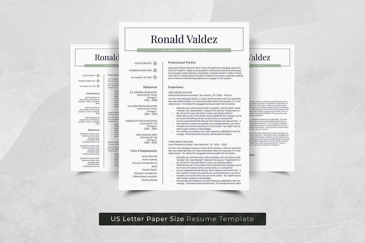 Modern Resume Template, a Resume Template by DesignDevisers (Photo 7 of 10)