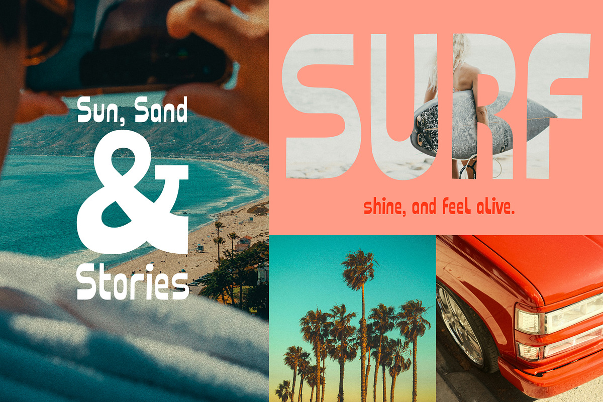 Malibu Nostalgic Mid-Century Sans, a Sans Serif Font by Struvictory.art (Photo 3 of 9)