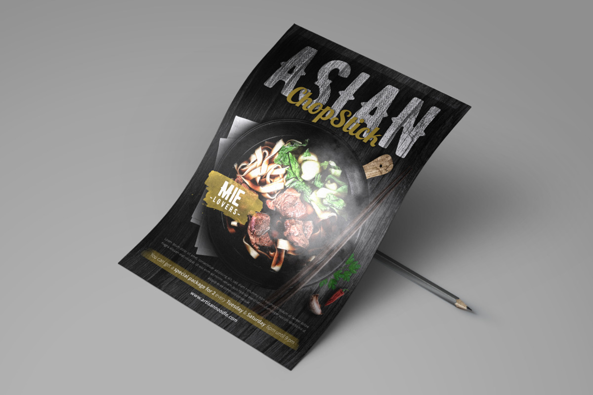 Asian Noodle Flyer, a Flyer Template by monogrph (Photo 4 of 4)