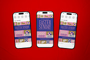Pink Easter Sunday Flyer Set, a Flyer Template by The Good Store (Thumbnail 2 of 2)