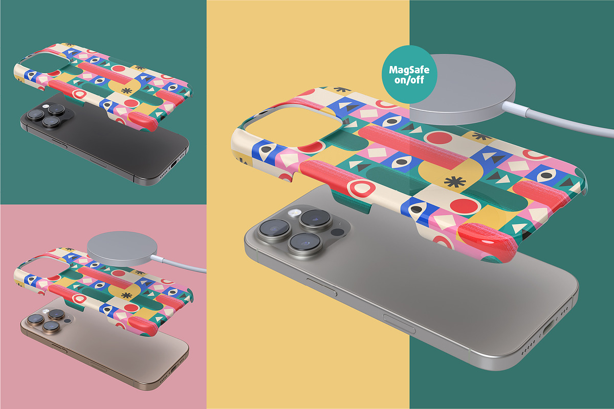 iPhone 16 Pro Snap case Mock-up, an iPhone Mockup by Colatudo Store (Photo 4 of 9)