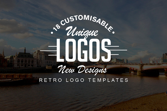 18 Retro Logo Set New