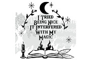 Witch Bundle 12 Gothic Witch Quotes, an Object Illustration by Willow Paige Farms (Thumbnail 13 of 18)