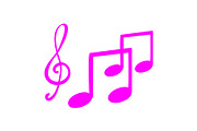 Music icon design template, a Solid Icon by Sumberpangan (Thumbnail 2 of 3)