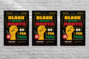 Bold Black History Month Flyer Set, a Flyer Template by Aiyari Graphic (Thumbnail 3 of 3)