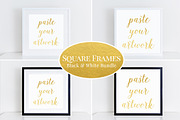 Square Frames Mockup Bundle (55) b&w, a Print Template by BrownLeopard (Thumbnail 1 of 6)