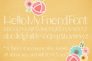 Hello My Friend Font, a Sans Serif Font by Miss Kate (Thumbnail 2 of 2)