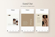Luxury Aesthetic Instagram templates, a Social Media Template by LiliesandBerries (Thumbnail 11 of 17)