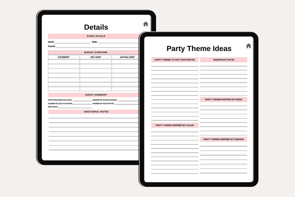 Digital Event Planner Canva Template, a Presentation Template by Designmela01 (Photo 8 of 10)