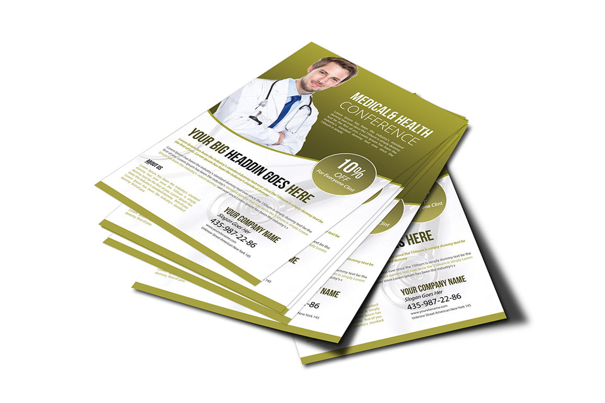Doctor & Health Flyer, a Flyer Template by TheGraphicsWorld (Photo 4 of 4)