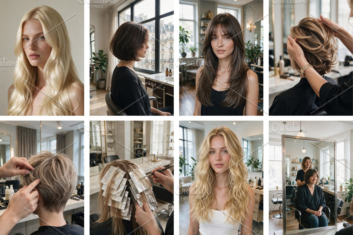 Hair Salon Stock Photos Bundle, a Business Photo by Selenique Studio (Photo 9 of 15)