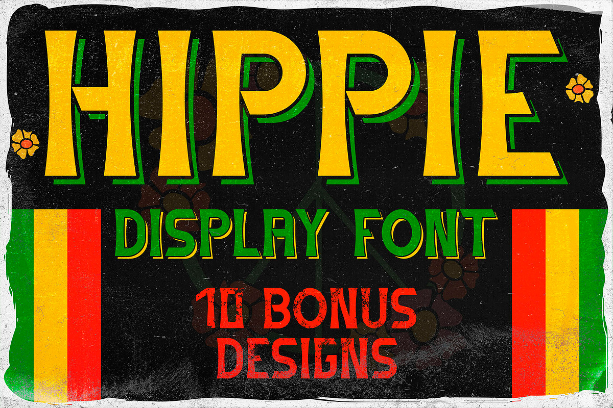 Hippie, a Font by Heather_insane (Photo 1 of 9)