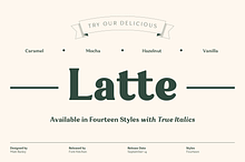 Latte - Friendly Serif Font