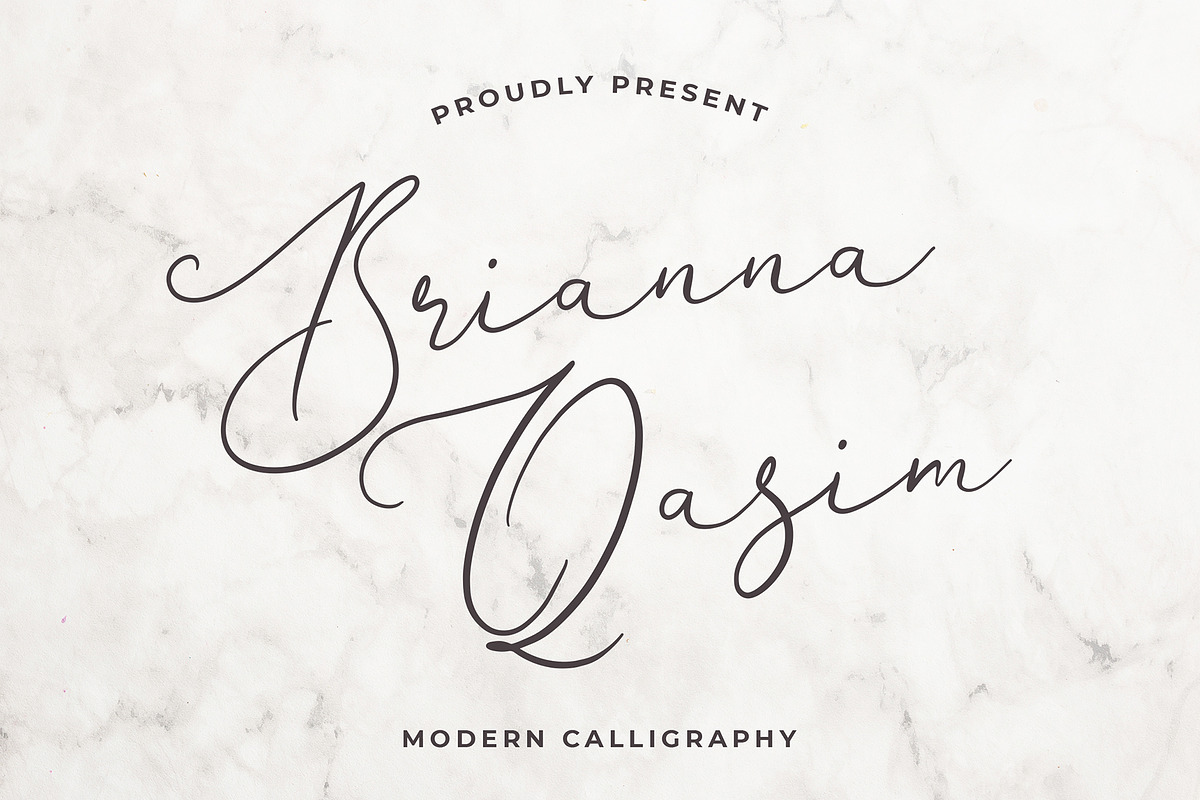 Brianna Qasim Calligraphy Font