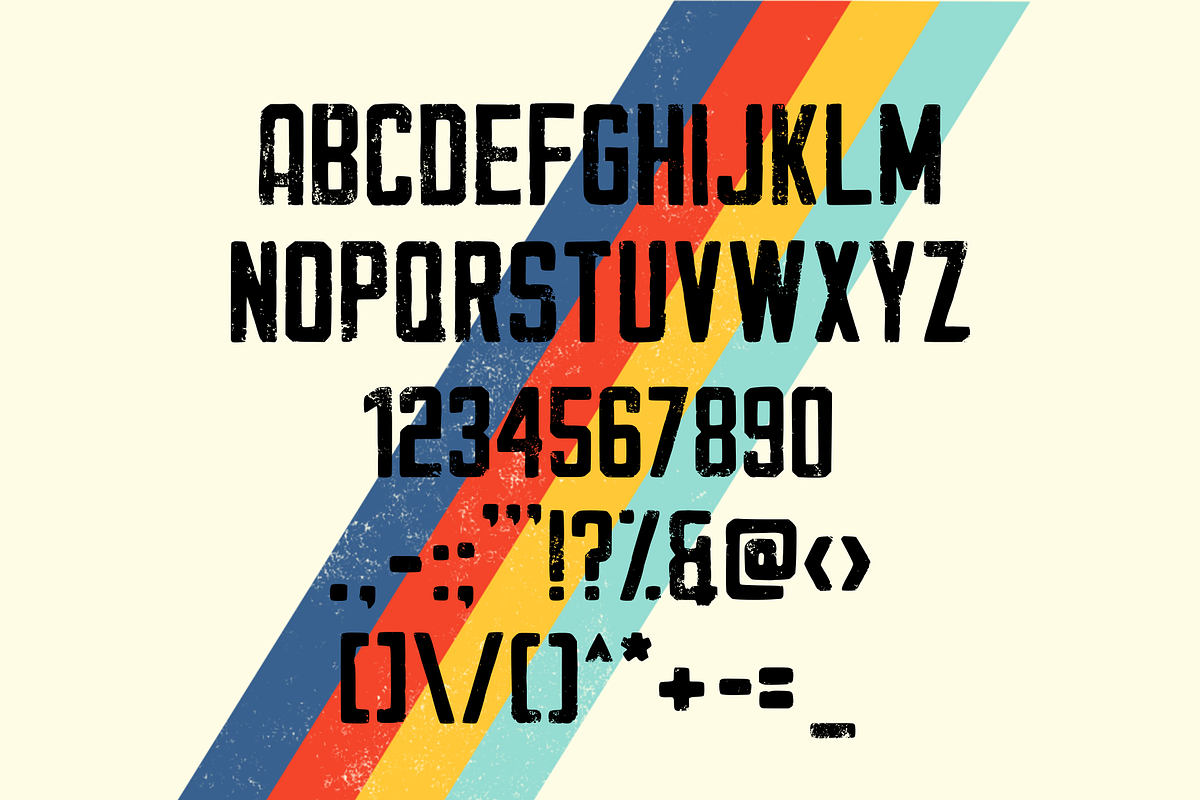 Fifties Print, a Font by Jutta Schneider (Photo 2 of 6)