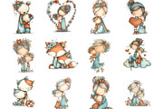 Whimsical Cute Mother's Day Clipart, an Illustration by Designking (Thumbnail 2 of 5)