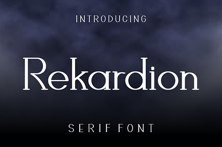 Rekardion, a Serif Font by lelevien