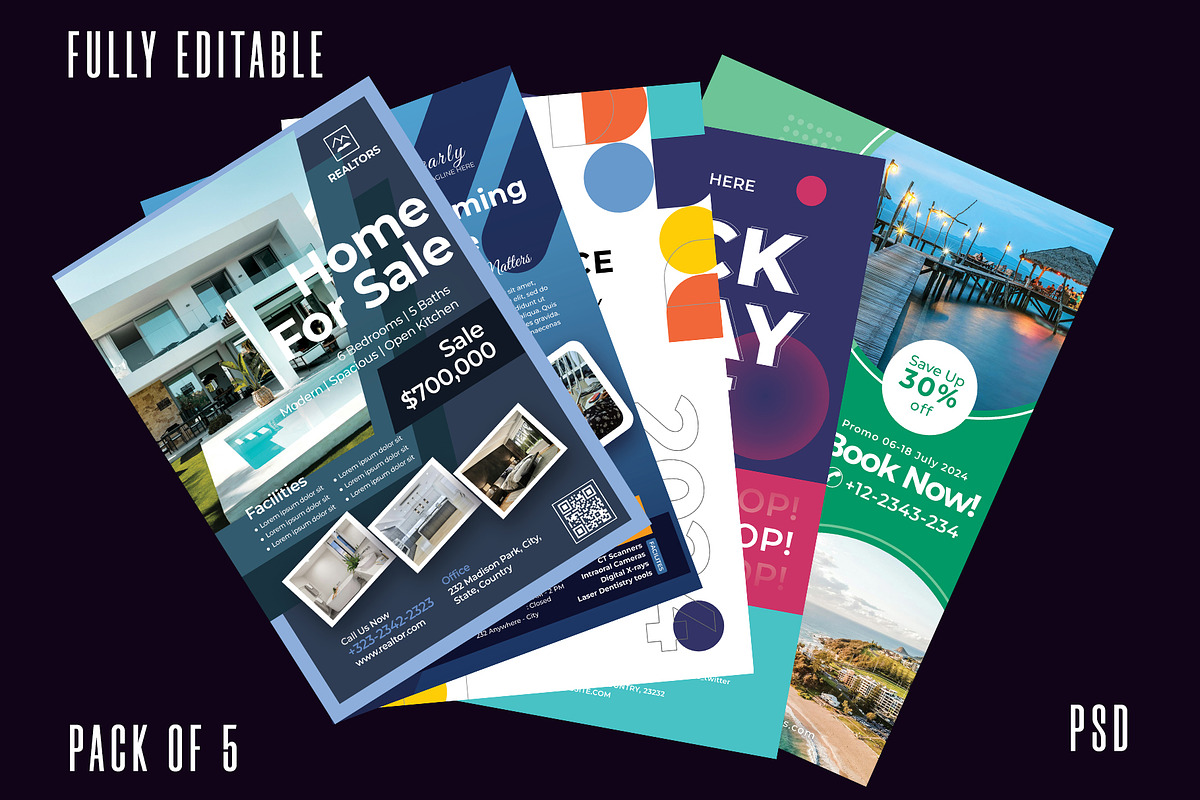 Top Business Flyer Pack of 5, a Flyer Template by kamalrawat_gd (Photo 6 of 7)