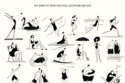 Summer People: Minimal Line Art, a Person Illustration by Veyla (Thumbnail 4 of 11)