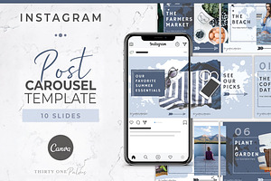 Instagram Post Carousel for Canva