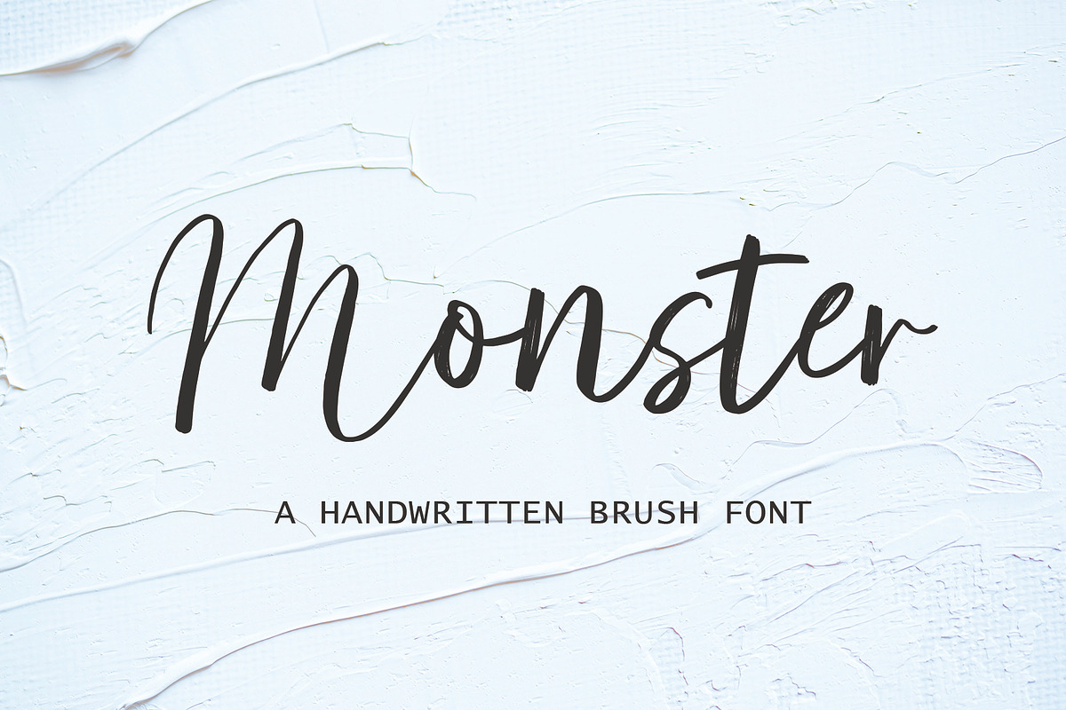 Monster | Modern Script for Branding, a Script Font by Yuby Creative (Photo 1 of 3)