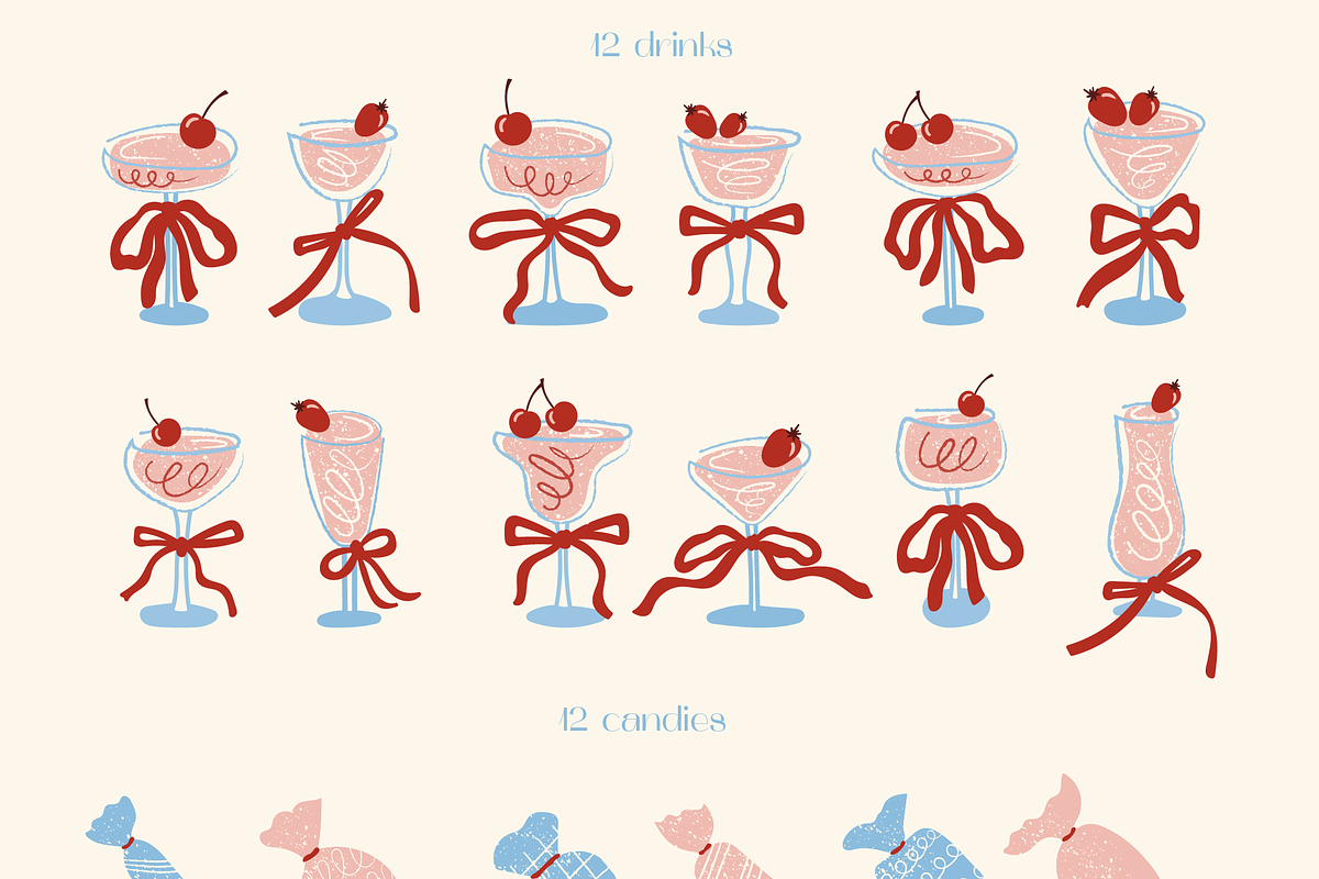 Vintage Cakes • vector collection, a Food Illustration by dariikos (Photo 8 of 19)