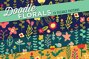 Floral Doodles Patterns, a Pattern Graphic by Lemonade Pixel (Thumbnail 1 of 3)