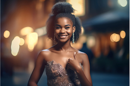 Beautiful stylish smiling black, a Beauty & Fashion Photo by Ylivdesign