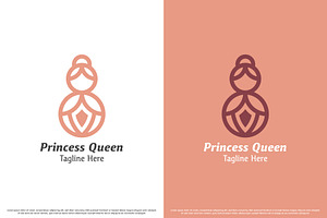 Cute Queen Logo Design Template, a Branding & Logo Template by Morvana Crew