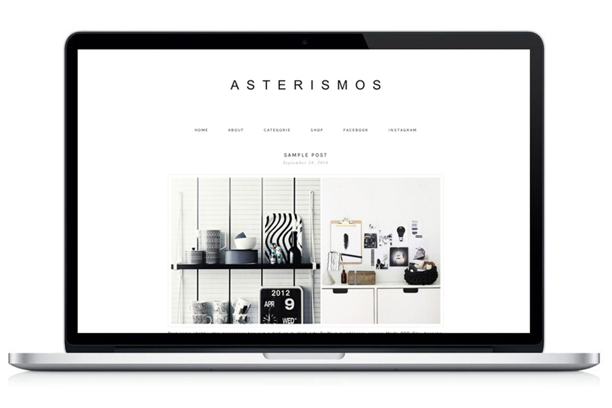 Responsive WP Theme - Asterismos, a WordPress Template by Light Morango (Photo 1 of 3)
