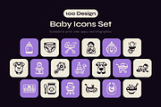 Baby Symbol Icon, a Solid Icon by Vectors Market (Thumbnail 1 of 7)