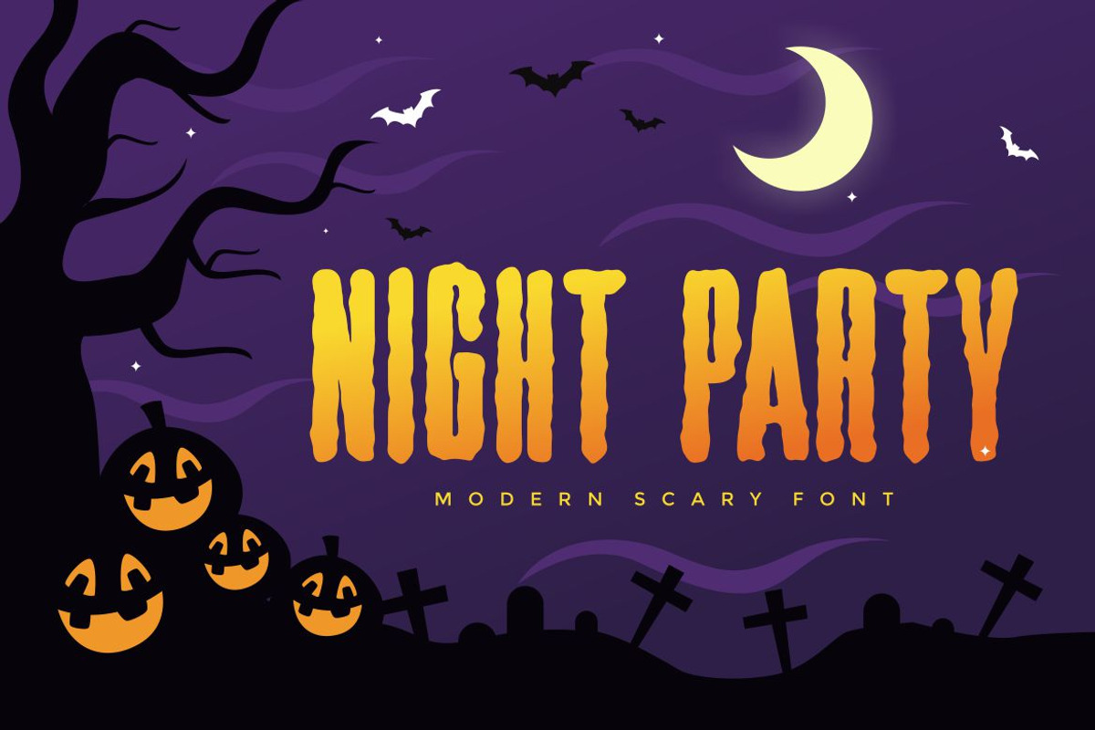 Dark Scary - Halloween Font, a Blackletter Font by alanwarstd (Photo 2 of 5)