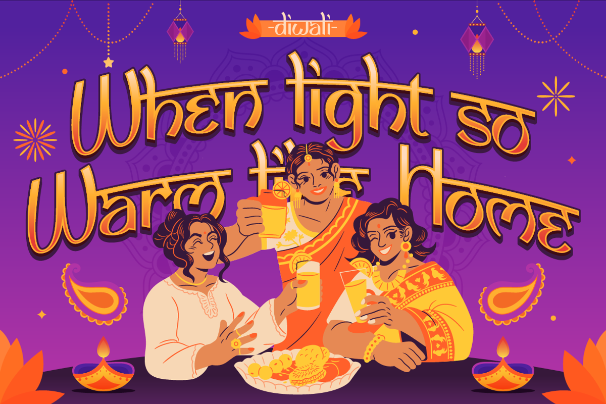 Bharvati - Diwali Display Font, a Sans Serif Font by Burntilldead (Photo 3 of 12)