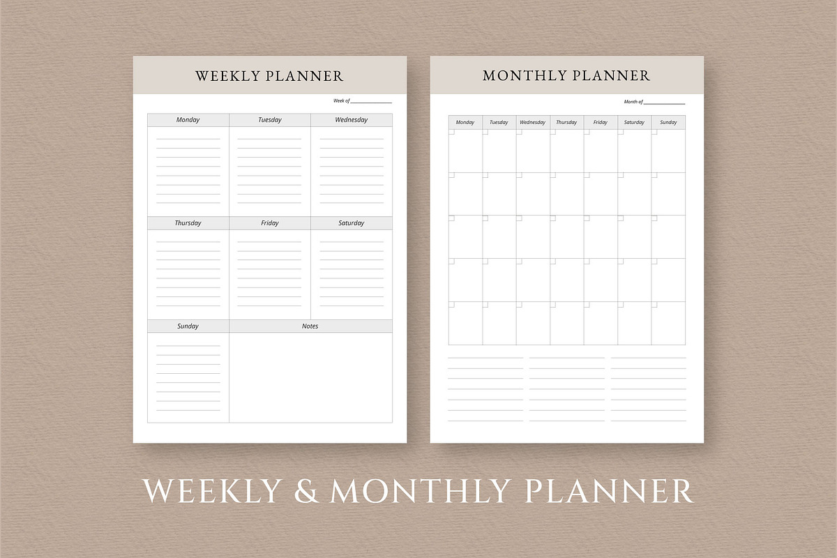 Daily & Weekly Planner, a Stationery Template by Anatartan Design (Photo 4 of 6)