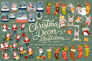 Christmas Decor Illustrations