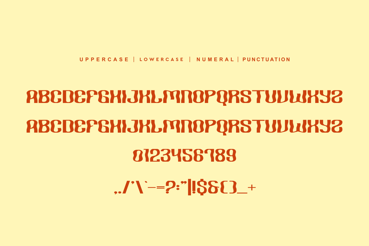 Ombak Groovy - Bubble & Liquid Font, a Sans Serif Font by QR Design Studio (Photo 5 of 6)