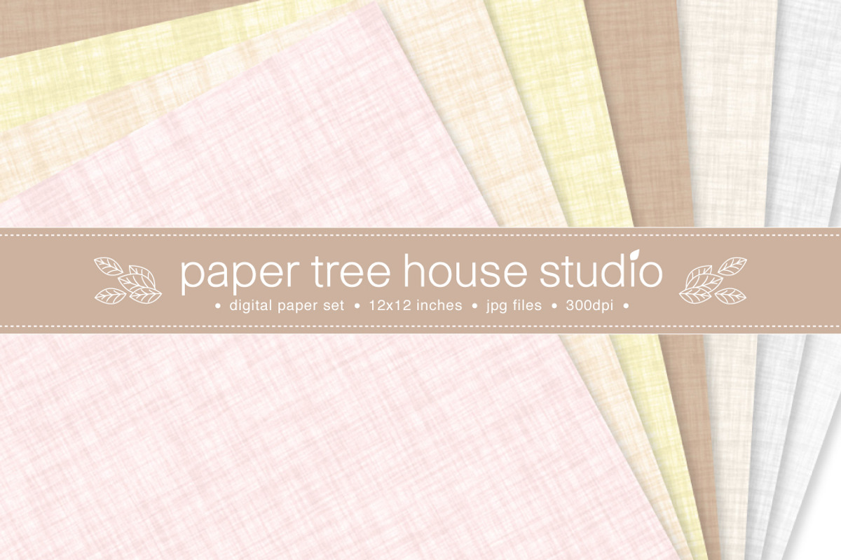 Natural Linen Backgrounds / Textures preview 2