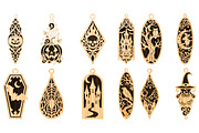Halloween Ornaments Laser Cut SVG, an Object Graphic by DreamCafeArt (Thumbnail 4 of 12)