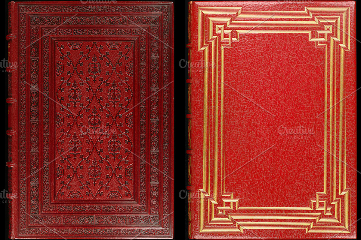 Antique Book Covers, a Texture Graphic by Blue Line Design (Photo 3 of 24)