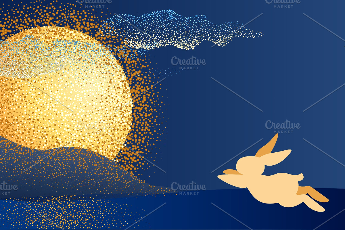 Mid-Autumn Festival Illustration, a Seasonal Illustration by Valenty (Photo 2 of 3)