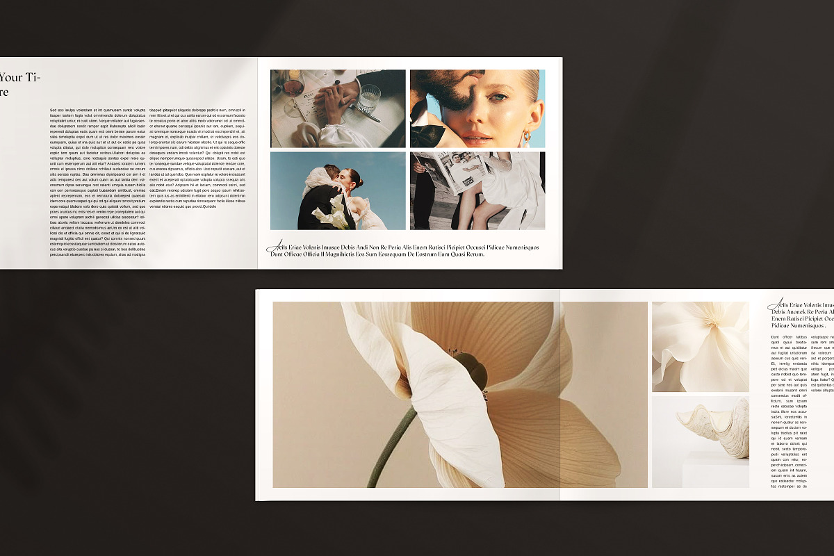 Photo Album Book Template | CANVA, a Magazine Template by ArtisanaAura (Photo 12 of 13)
