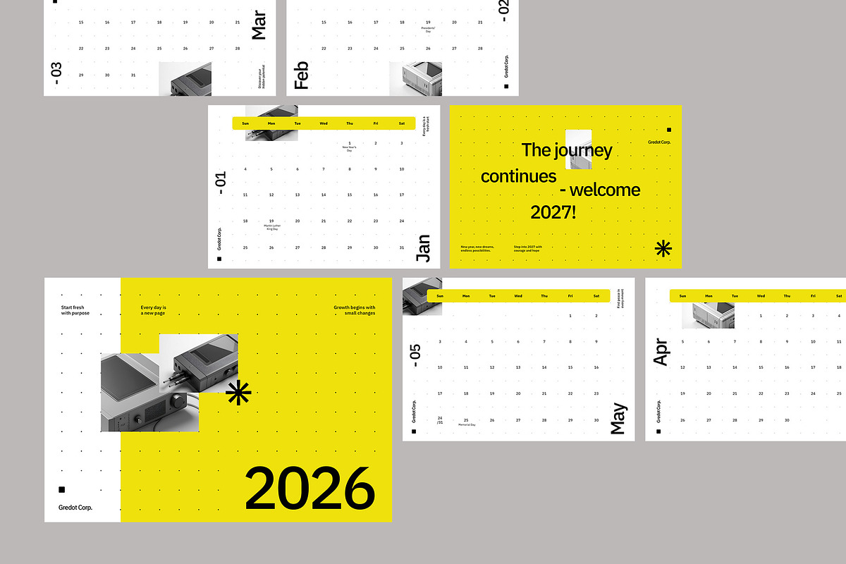 2026 Desk Calendar - Greedot preview 3