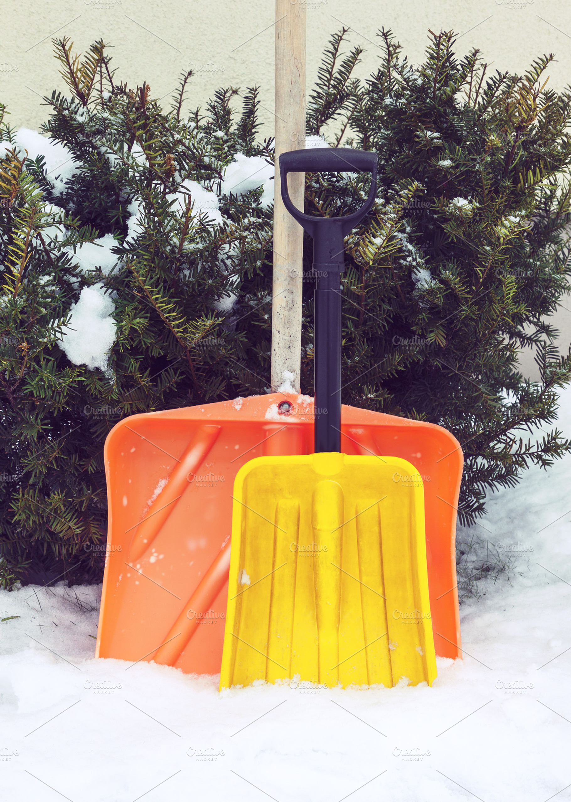 Two snowshovels, an Industrial Photo by BOOCYS