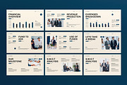 Cream Blue Investor Pitch Deck PPT, a Presentation Template by graphicook (Thumbnail 3 of 5)